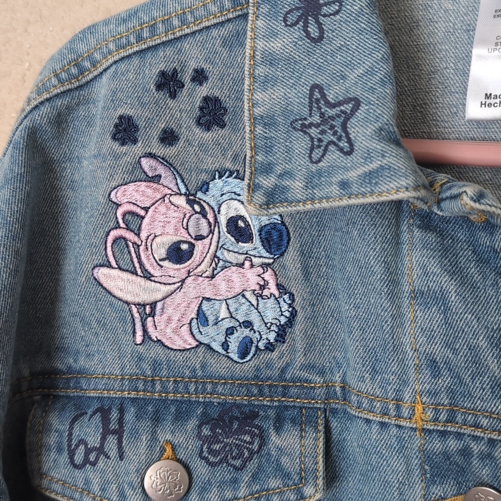 Disney Stitch Denim Blue Jacket - Picture 4 of 7